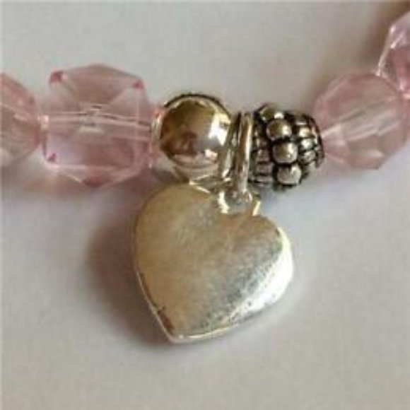 Nursing Charm Bracelet #1 Nurse Caduceus RN Pink Graduation Gift Silver Plated - Picture 7 of 9